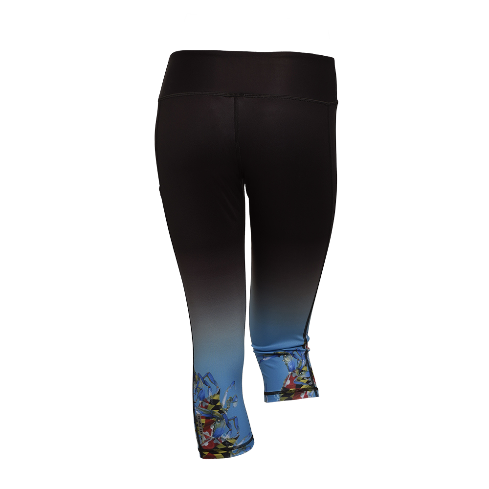 F2W Blue Crab Fade Jogger Capris