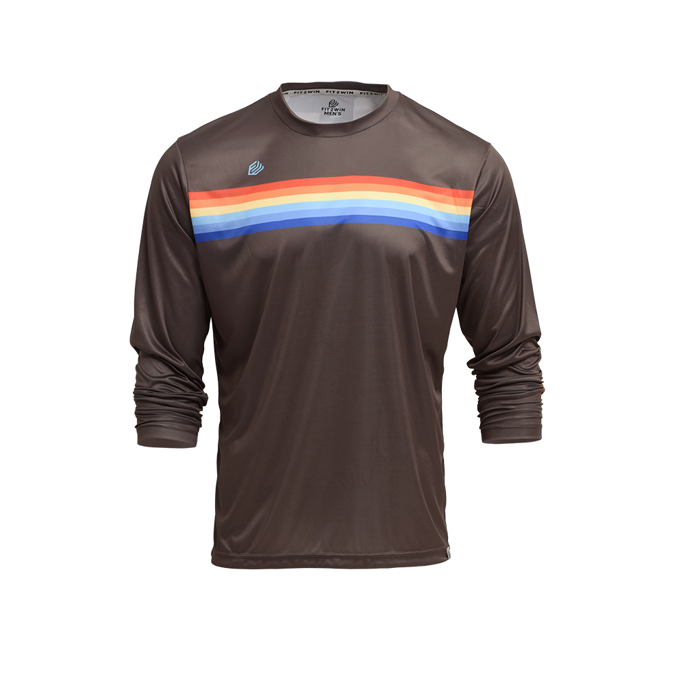 F2W Retro-Striped Longsleeve Free Throw Tee