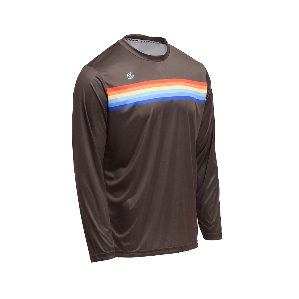 F2W Retro-Striped Longsleeve Free Throw Tee