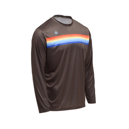 F2W Retro-Striped Longsleeve Free Throw Tee