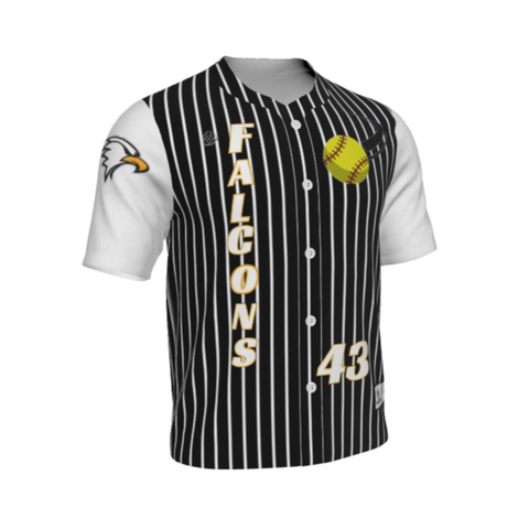 Heater Full-Button Softball Jersey